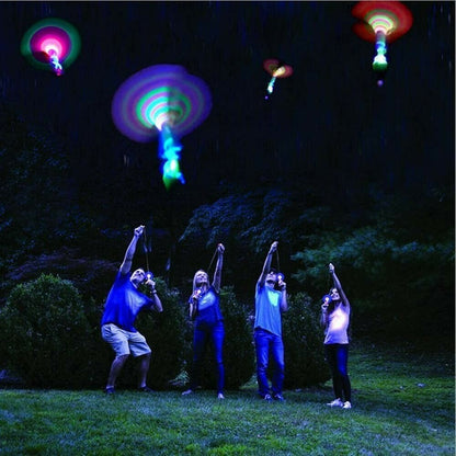 🚁 BUY 2 GET 1 FREE! 🎮 LED Helicopter Launcher – Outdoor fun, soaring & bright ✨