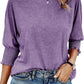 👚 50% OFF NOW! ☀️ Blouses for Women – Dressy Casual 3/4 Length Sleeve Tops with Smocked Cuffs – Flowy, elegant & perfect for work, brunch or summer outings 🌼