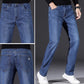 👖 50% OFF NOW! 💥 Men's Elastic High Waist Straight Leg Jeans – Stretch cotton & breathable – Classic fit, perfect for daily wear or casual office – comfortable and stylish ✨