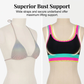 👙 60% OFF NOW! 🌈 Color Block Patchwork Nylon Sporty 3-Piece Bikini Set – High Waisted, Tummy Control & Perfect for Beach Days 🏖️