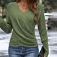 👚 60% OFF NOW! 🔥 Women's Elegant V-Neck Knit Top - Soft & Versatile, Perfect for Casual and Office Wear ✨