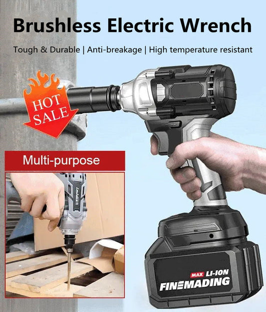 🔧 50% OFF NOW! ⚡ Brushless Electric Wrench – Ultimate Power, Precision Control & Perfect for Professional & DIY Use 🛠️