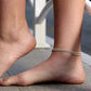 💎 BUY 1 GET 1 FREE! 🌊 Dainty Layered Waterproof Anklet – Adjustable Silver Chain, Hypoallergenic & Perfect for Summer Beach Days 🌞