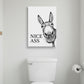 🖼️ 60% OFF NOW! 🚽 Funny Bathroom Wall Art – “Nice Ass” Donkey Print, Humorous Home Decor & Water-Resistant 🏠✨