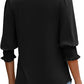 👚 50% OFF NOW! ☀️ Blouses for Women – Dressy Casual 3/4 Length Sleeve Tops with Smocked Cuffs – Flowy, elegant & perfect for work, brunch or summer outings 🌼