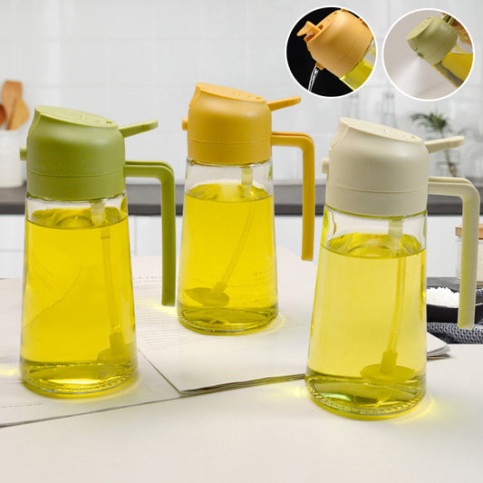 🍳 50% OFF! 🔥 2-in-1 Glass Oil Sprayer – Spray & dispense in one ✨