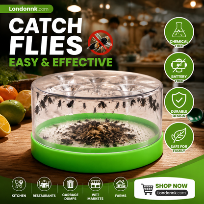 🪰 BUY 2 GET 1 FREE! 🏠 Reusable Fly Trap – No electricity, no poison & safe for kids & pets – Effective fly control anywhere in your home 🍃