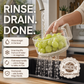 🥬 Save 50%! 🧺 Draining Basket with Lid – 2‑in‑1, space‑saving & versatile ✨
