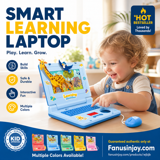 💻 50% OFF NOW! 🎁 Interactive Simulation Toy Laptop – Scrolling screen, music & tactile buttons – Boosts motor skills & hand‑eye coordination 🖥️✨