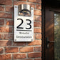 🎄 Save 50%! 🏠 Personalized Solar Door Plaque – Custom LED house number sign ✨