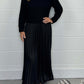 👗 60% OFF NOW! ✨ Women's Solid Color Long Sleeve Dress - Elegant Pleated Hem for Office/Date, Soft Stretch Fabric with Comfortable Fit 🌸📦