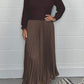 👗 60% OFF NOW! ✨ Women's Solid Color Long Sleeve Dress - Elegant Pleated Hem for Office/Date, Soft Stretch Fabric with Comfortable Fit 🌸📦