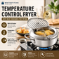 🍤 Save 50%! 🔥 Tempura Fryer Pot – 201 steel, thermometer & drain rack ✨
