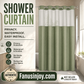 🚿 50% OFF NOW! 🛁 Waffle Pattern Shower Curtain – Waterproof, easy install & privacy protection – Adds texture & style to your bathroom ✨