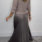 👗 60% OFF NOW! ✨ Women's Solid Color Long Sleeve Dress - Elegant Pleated Hem for Office/Date, Soft Stretch Fabric with Comfortable Fit 🌸📦