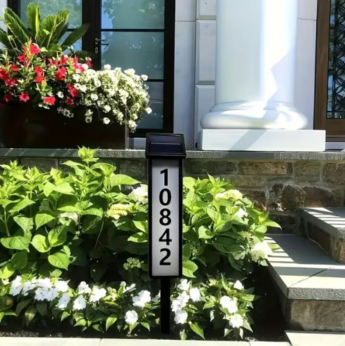 🔢 50% OFF NOW! ✨ Solar Address LED Sign Lighted House Number Plate – Includes 3 sets of numbers (0-9) & 1 set of letters (A-F) – Auto-on at dusk, weatherproof & easy to mount – perfect for driveways or garden entrances 🌙🏡
