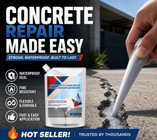 🔥 50% OFF NOW! 🧱 Heavy-Duty Concrete Crack Repair Adhesive – Strong bond, waterproof & easy application – Perfect for driveways, floors & walls 🏗️