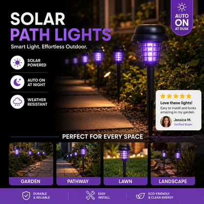 🦟 BUY 2 GET 1 FREE! ☀️ Solar Mosquito Zapper Light – UV insect killer, solar-powered & weatherproof – Protects your garden & patio from pests ✨