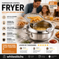 🍤 Save 50%! 🔥 Tempura Fryer Pot – 201 steel, thermometer & drain rack ✨