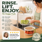🥬 Save 50%! 🧺 Draining Basket with Lid – 2‑in‑1, space‑saving & versatile ✨
