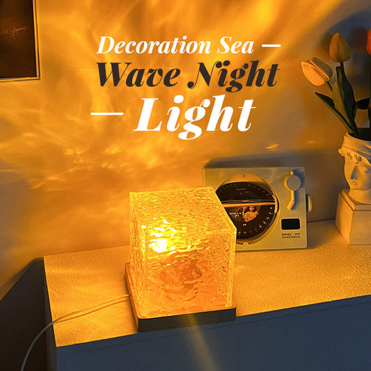 🛒 50% OFF NOW! 🌊 Rotating Wave Projector – Dynamic Ocean Effect, 16 Color Changing & Soothing Baby Sleep Aid 🌙✨