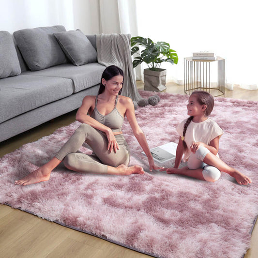 🛋️ 50% OFF NOW! 🎨 Gradient Color Plush Floor Mat – Ultra-Soft 4cm, Non-Slip & Machine Washable ✨