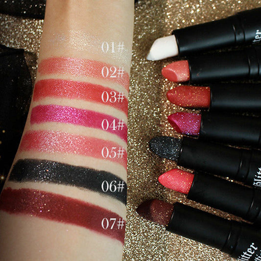 💄 BUY 1 GET 1 FREE! ✨ Matte Long-lasting Lipstick With Fine Glitter – Vibrant Color, All-Day Wear & Shimmer Finish 💋