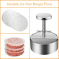🍔 Save 50%! 🔪 Manual Meat Press – 304 steel, non-stick & dishwasher-safe ✨