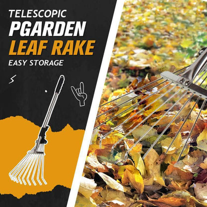 🍂 Save 50%! 🧹 Telescopic Garden Rake – Adjustable reach & durable tines ✨