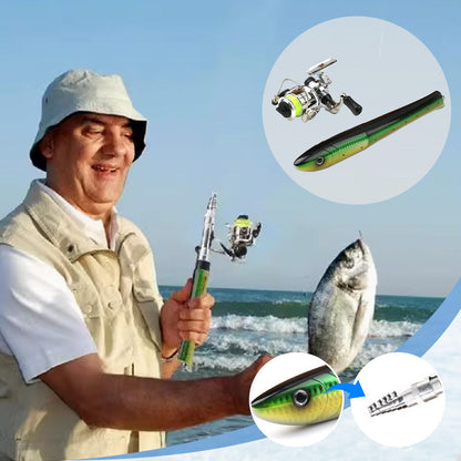 🎣 Save 50%! 🐟 Mini Pocket Fishing Pole Set – Compact & travel-ready ✨