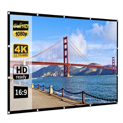 📺 50% OFF NOW! ⏰ HD Matte White Projection Screen – Immersive home theater experience – Wrinkle-free, easy to mount – perfect for movies, gaming or presentations 🎬✨