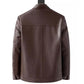 🧥 60% OFF NOW! ✨ Men’s Warm Plush Lining Leather Jacket - Windproof Genuine Leather with Thermal Insulation for Extreme Cold ❄️🛡️