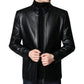 🧥 60% OFF NOW! ✨ Men’s Warm Plush Lining Leather Jacket - Windproof Genuine Leather with Thermal Insulation for Extreme Cold ❄️🛡️