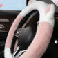🚗 50% OFF! ✨ CAT EAR STEERING WHEEL COVER - Non-Slip Plush & Universal Fit, Cute Design with Soft Padding, Easy Installation for Car Interior Styling 🐱🌟