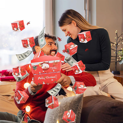 🎁 HOT SALE: 50% OFF + BUY 2 FREE SHIPPING! 💥 Explosive Pop-Up Surprise Money Gift Box – Creative Present for Birthday/Wedding/Party 🎊✨📦