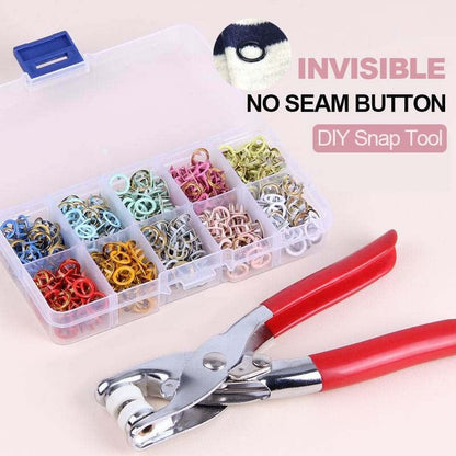 🧵 50% OFF NOW! 🛠️ Snap Button DIY Craft Kit – 9.5mm Eco Copper Press Studs, Perfect for Baby Clothes & Easy Installation 👶