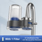 🚰 60% OFF NOW! 💧 Faucet Water Purifier with Adapters - Easy Installation, Reduces Chlorine & Impurities for Cleaner Drinking Water 🏠📦