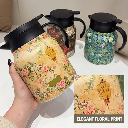 🍵 50% OFF NOW! 🥳 Insulated Teapot with Strainer – Brew whole leaf tea freely – Stays hot for hours, pours perfectly – your quiet moment companion 🍂☕