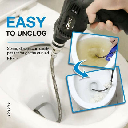 🚿 50% OFF NOW! 🎉 Electric Drain Cleaner Spring – Powerful Motor, Flexible Cable & Easy Storage 🛠️📦