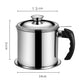 🍳 50% OFF NOW! ♻️ 304 Stainless Steel Oil Keeper with Filter – Reusable grease strainer – Fine mesh removes food bits – cleaner, healthier reuse for frying oil 🥘✨