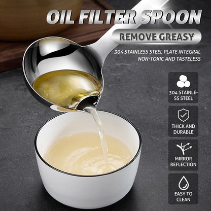 🥄 Save 50%! 🍳 Oil Separator Ladle – Grease remover, strainer & kitchen essential ✨