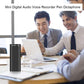 🎤 50% OFF + BUY 2 FREE SHIPPING! ⏺️ Mini Digital Audio Voice Recorder Pen – Dictaphone, Clear Sound & Portable for Meetings/Lectures ✨📦