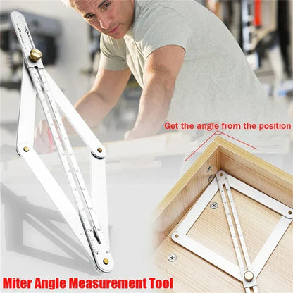 📐 Save 50%! 🔥 Woodworking Diagonal Ruler – Multifunctional, precise & sturdy ✨
