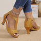 👡 50% OFF NOW! 💃 Women's Back Zipper Peep-Toe High Heel Sandals – Sleek, stylish & easy on – perfect for parties, weddings or a night out ✨