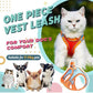👕 50% OFF NOW! 🔥 One Piece Vest Leash – Adjustable & breathable mesh – No-pull design, comfortable padding – perfect for small to medium dogs 🐕