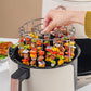 🔥 50% OFF + FREE HEAT RESISTANT GLOVES! ✨ Air Fryer Vertical Kebab Grill - Stainless Steel Skewer Rack with 8 Skewers for Healthy Cooking 🥩🍢