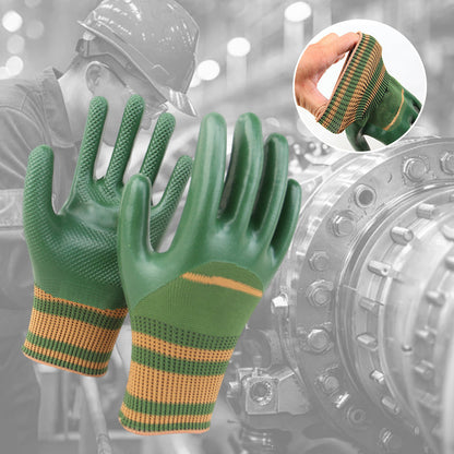 🧤 Save 50%! 🛡️ Rubber-Coated Work Gloves – Knit wrist & secure grip ✨