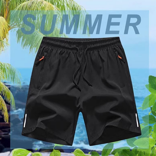 🩳 50% OFF NOW! 🔥 Men's Elastic Summer Shorts – Breathable, zippered pockets & stretch fit – Perfect for sports, travel or hot days – comfortable and practical ☀️