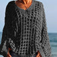 👚 50% OFF NOW! 💐 Women's Casual Solid Color Crochet Knit Top – Soft & Breathable, Elegant Hollow Design, Relaxed Fit for Summer ☀️