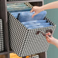 👖 BUY 2 GET 1 FREE! ✨ Foldable Jeans Organizer for Closet - Space-Saving Dividers with Clear Panel for Easy Visibility & Neat Storage 🏠🔹